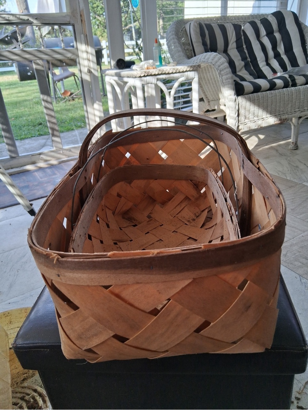 Woven Natural Brown Storage Basket Set - Multipurpose Home Accent